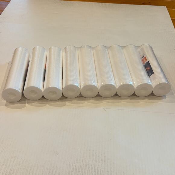 Grooved Sediment Water Filter 1 Micron 10" x 2.5" 6 PACK by Aquaboon + BONUS - Picture 3 of 7